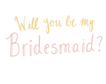 Bridesmaid Box Stickers