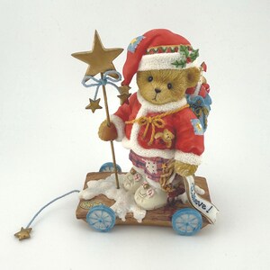 Cherished Teddies そりに乗ったサンタ くま クリスマス Cherished Teddies Santa Series - Etsy