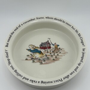 Wedgwood Beatrix Potter Peter Rabbit Porridge Bowl