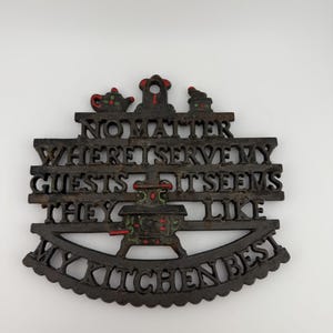 Vintage Wilton Cast Iron Trivet