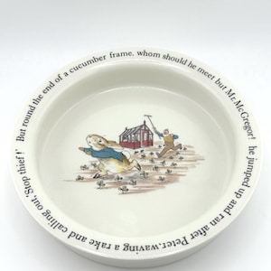 Wedgwood Beatrix Potter Peter Rabbit Porridge Bowl