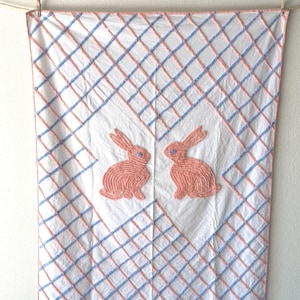 Chenille Crib Bunny Blanket