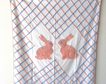 Chenille Crib Bunny Blanket