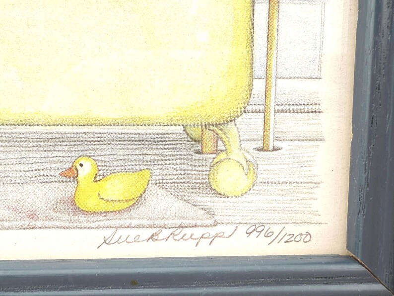 Sue Rupp “hare in the Tub” Signed and Numbered - Etsy