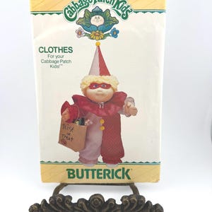 Butterick Cabbage Patch Kids Clown Halloween Costume Pattern