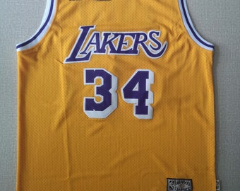 lakers 34 jersey