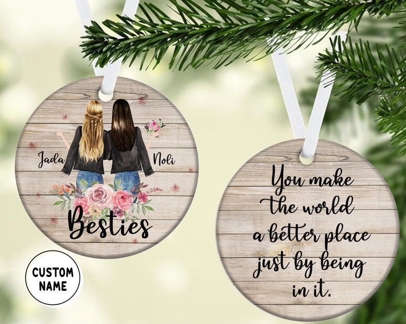 Bestie Ornament Christmas Ornament Best Friend Ornament | Etsy