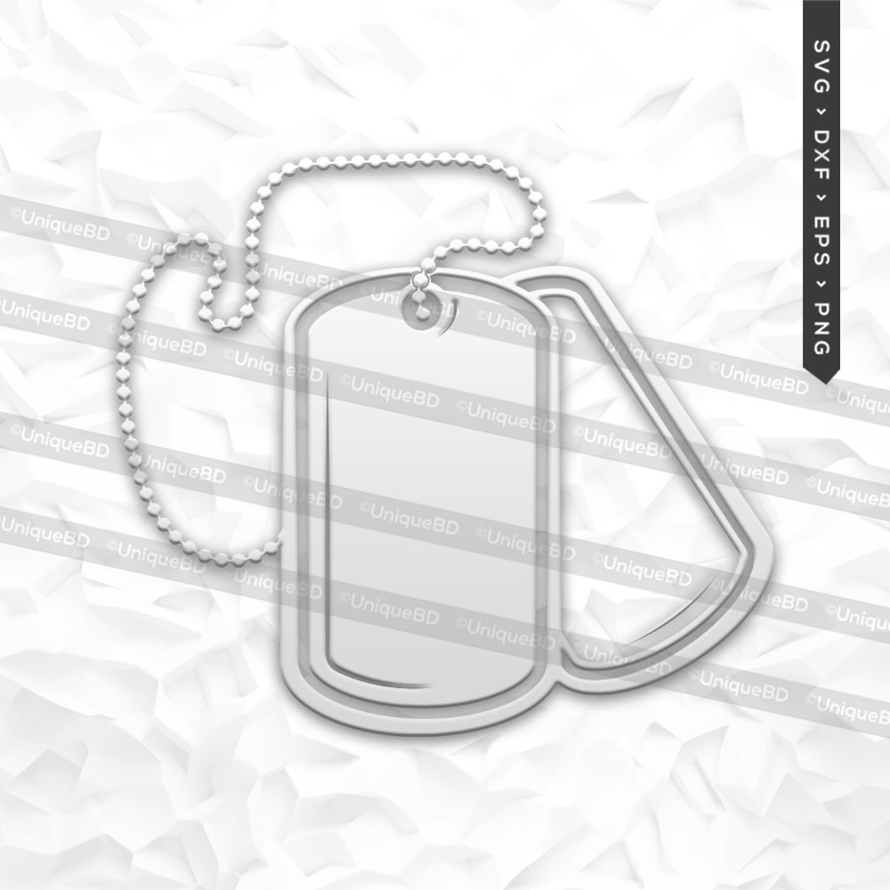 Military Dog Tag Svg Army Dog Tag Svg Army Solider Silhouette Cut File Etsy