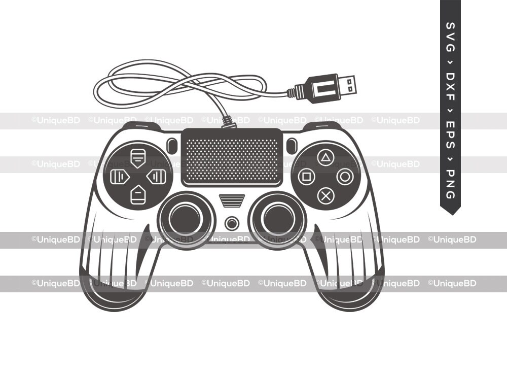 Download Game Controller Outline Svg Cut File Game Controller Svg Etsy