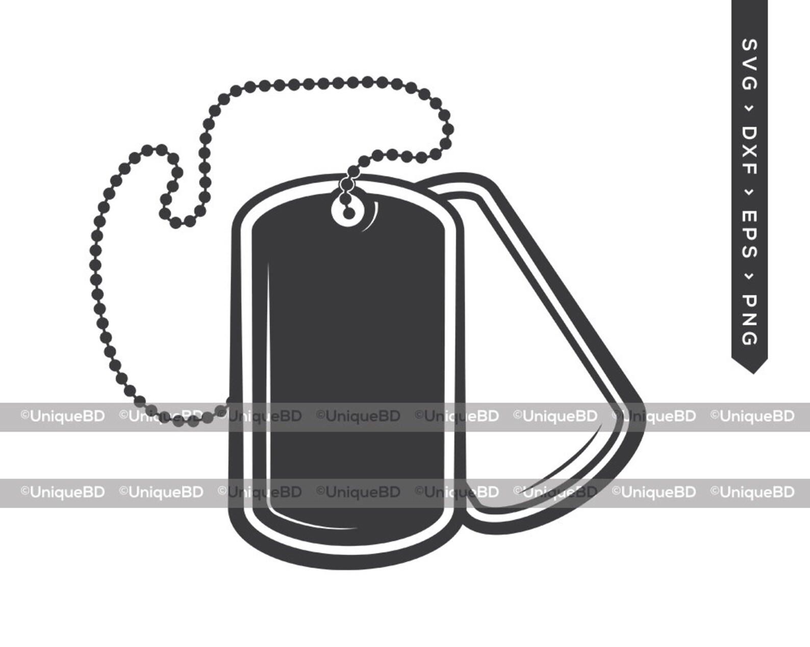 Army Dog Tag SVG Cut File Dog Tags Army Dog Tags Svg Etsy