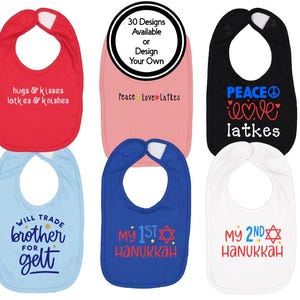 Jewish Baby bib, Judaica Bib, Yiddush Bib, Hannukah Baby Gift, Jewish Toddler Bib, Newborn Gift, Gift Jewish Baby,  Jewish Yiddush HebrewBib