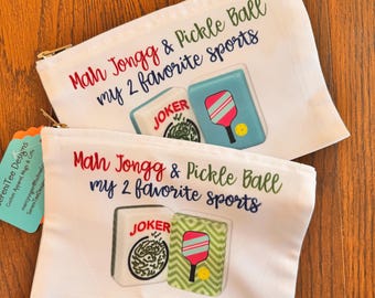Mah Jongg Pickleball Geldbeutel, Kartenhalter, Geldbeutel