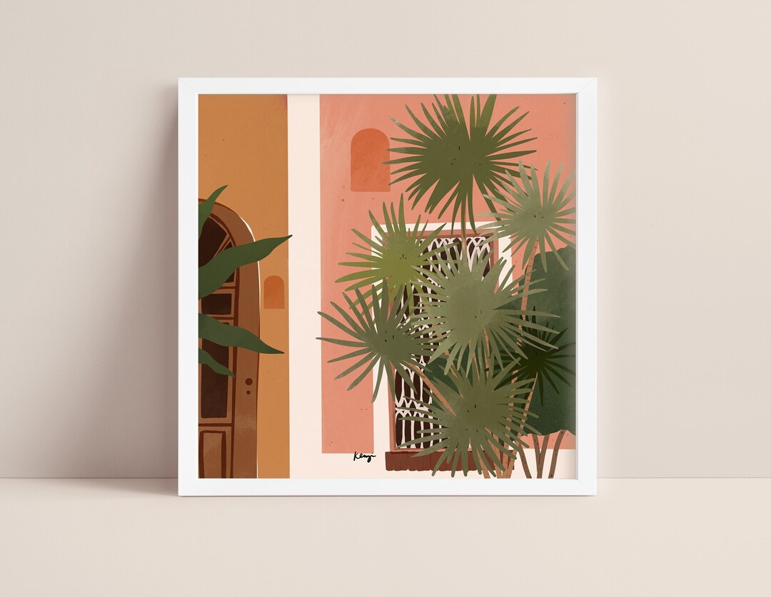 San Juan House Art Print: Abstract Puerto Rico Illustration - Etsy