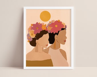 Ritratto latino/arte della moda/arte della diversità/arte delle donne latine/arte delle donne latine/Latinx/opere d&#39;arte spagnole/ritratto di donne arte messicana