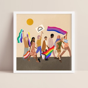 Love Parade Art Print: LGBTQ+ Pride Diversity
