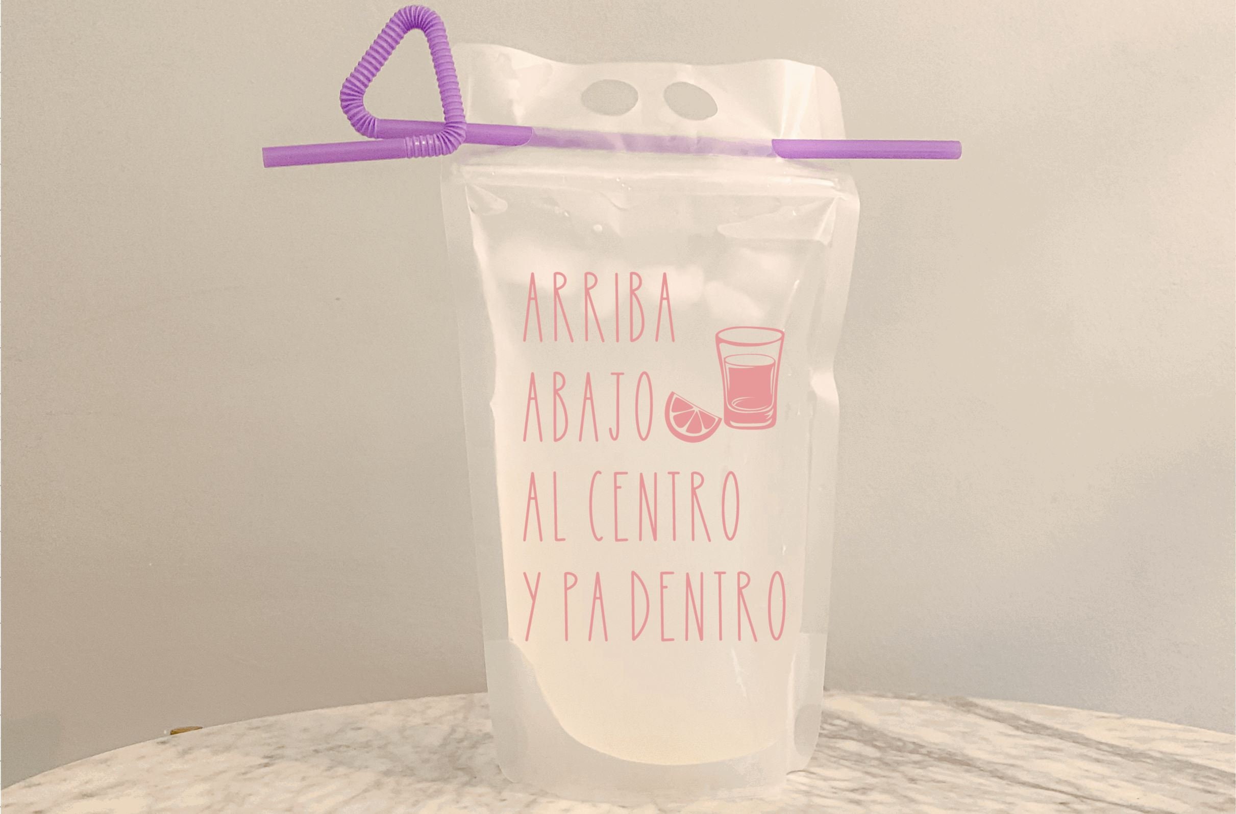 Arriba abajo al centro y pa dentro Reusable drinking | Etsy