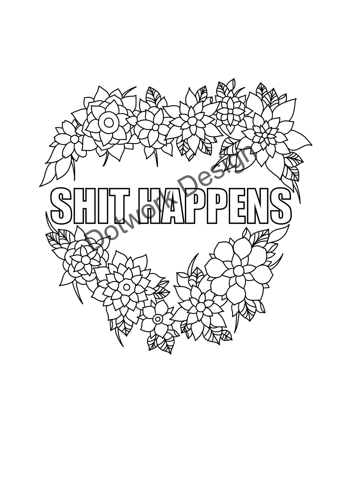 Offensive Adult Colouring Downloadable Print Swearing Print - Etsy