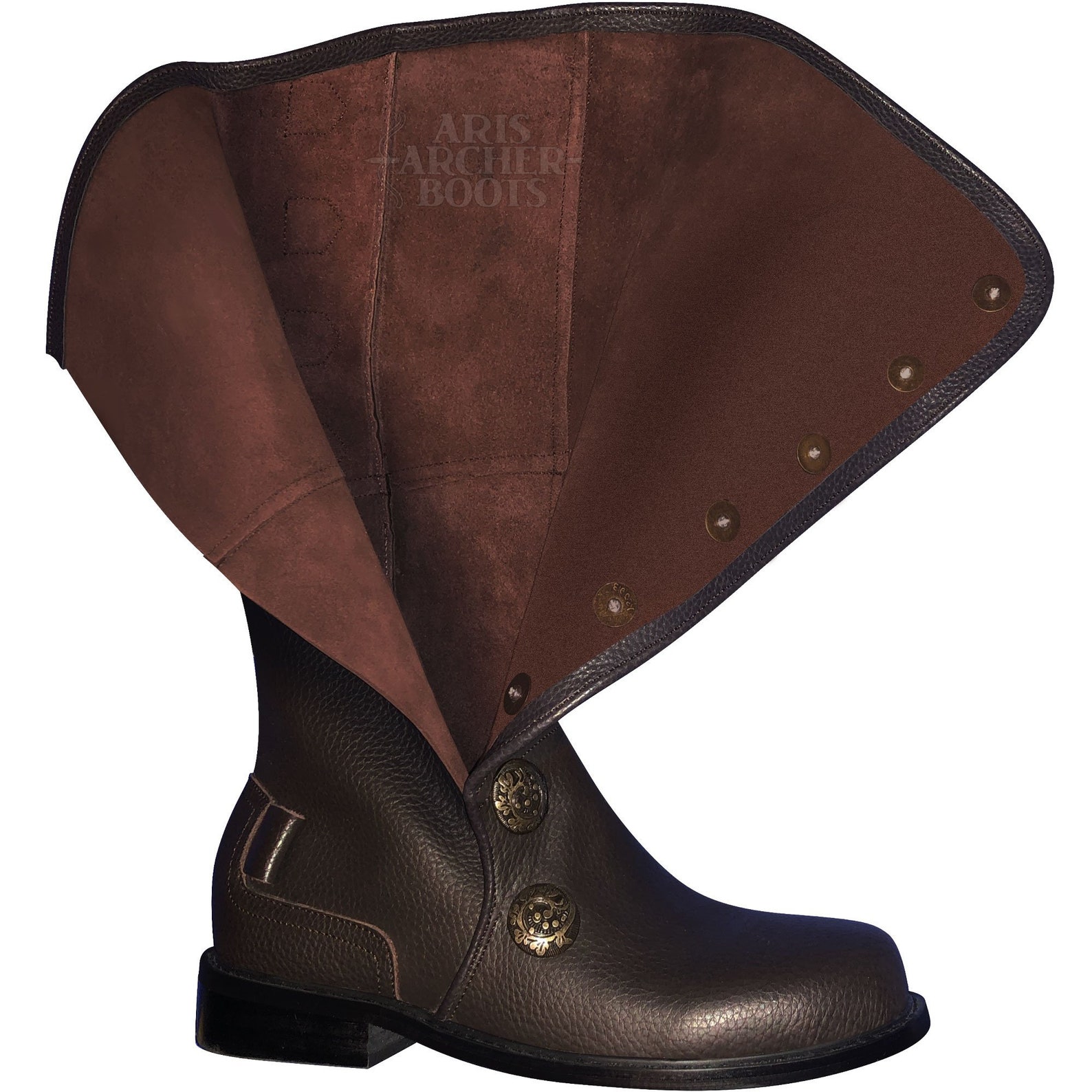 Men's Boots Retro Cowboy Boots Renaissance Boots Casual Outdoor Daily PU Breathable