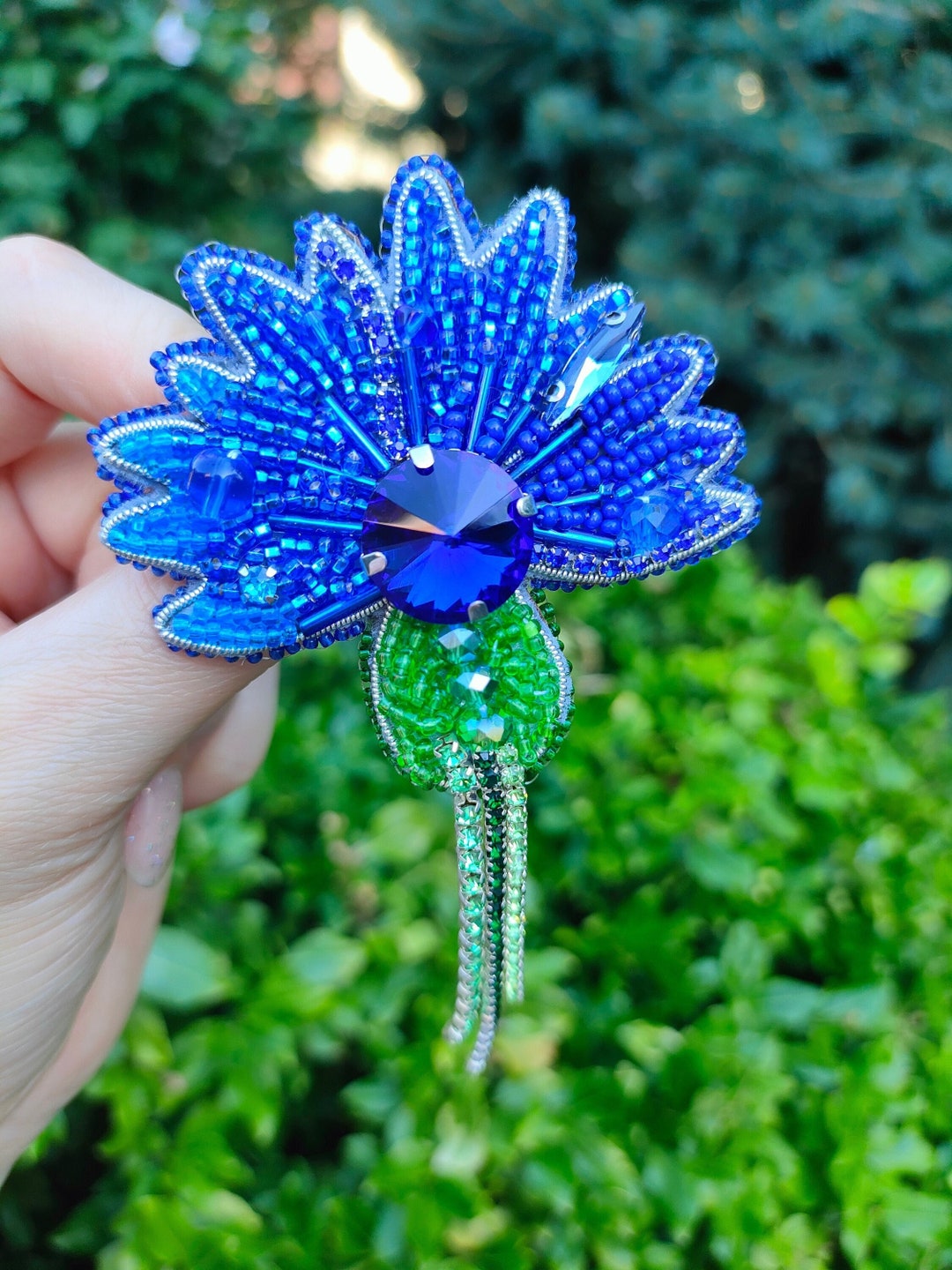 Broche Fleur Rose En Cristal Strass Et Perles - Accessoire élégant Pour Femmes, Idée Cadeau
