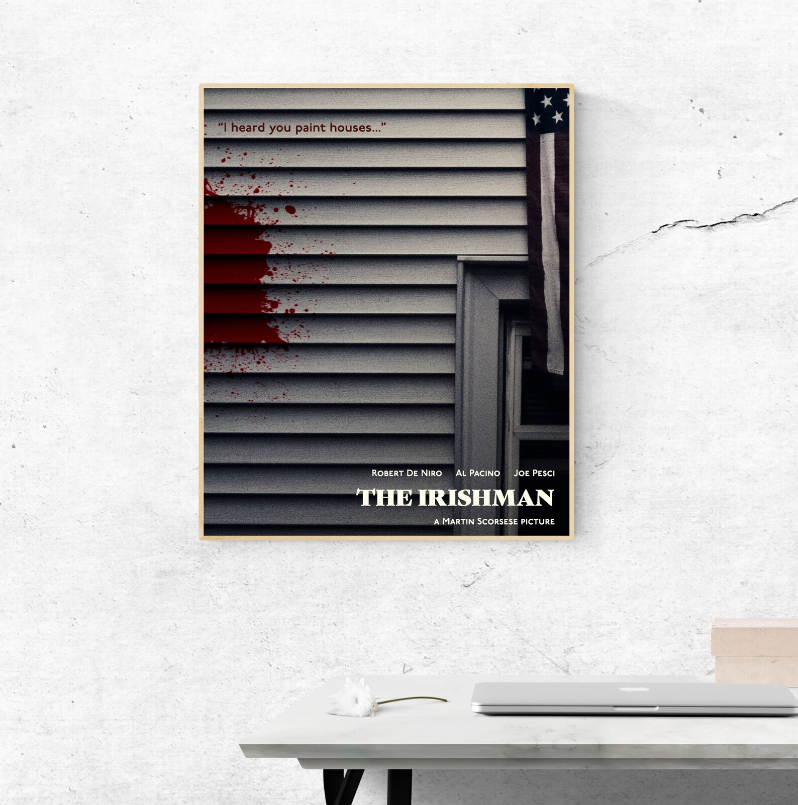 The Irishman Poster I Heard You Paint Houses Robert De Niro Etsy