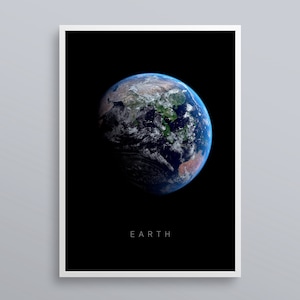 Earth Print, Earth Printable, Earth Poster, Earth wallart, Space wall art, Space art print, Earth photo, Nature print,Planet printable art