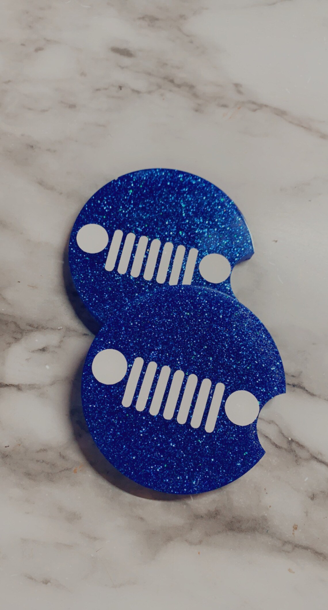 Jeep Car Coasters/ Inspired Jeep Grill Car Coasters/ Car Etsy