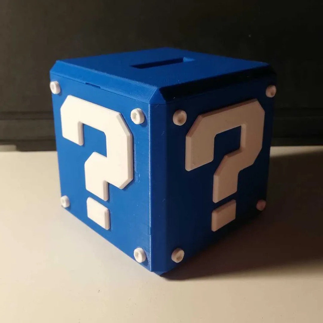 Super Mario Question Box Piggy Bank Boy Gift Gift for Girl Gift for