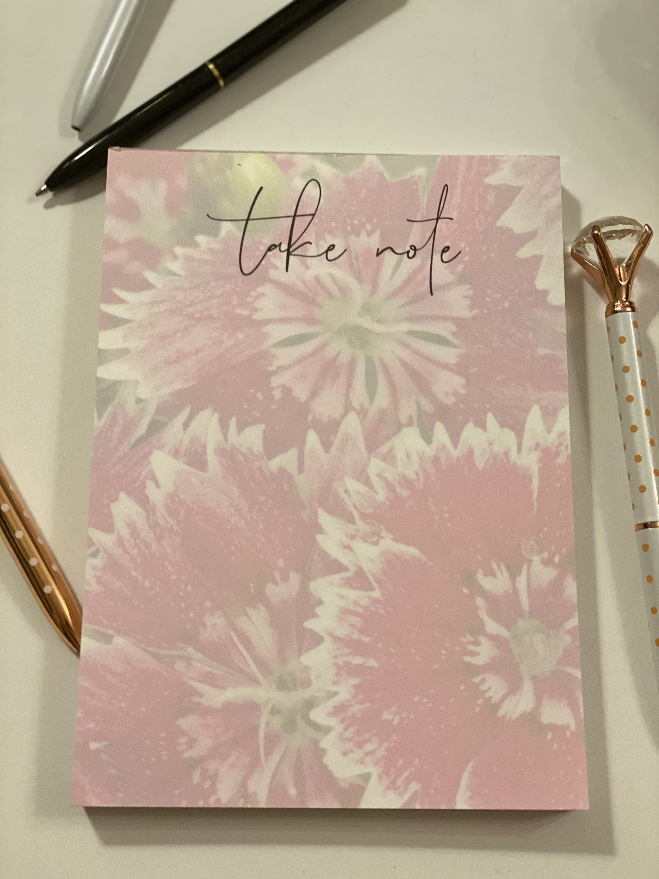 Beautiful notepads with muted floral undertones Etsy