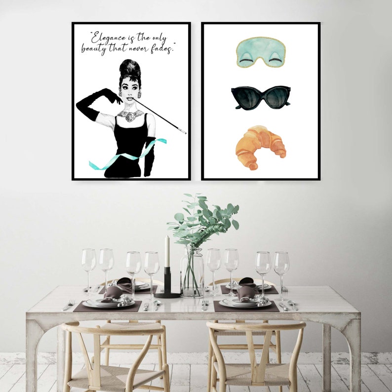 Set of 3 Printable Breakfast at Tiffany's Dining Room - Etsy