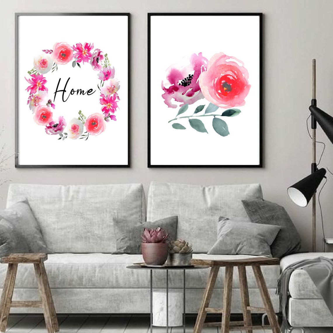 Set of 2 Printable Home Dining Room Decor Kitchen wall art | Etsy