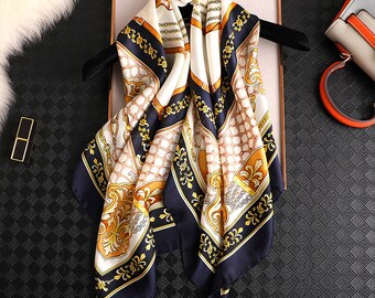 Etsy silk head scarf Clearance