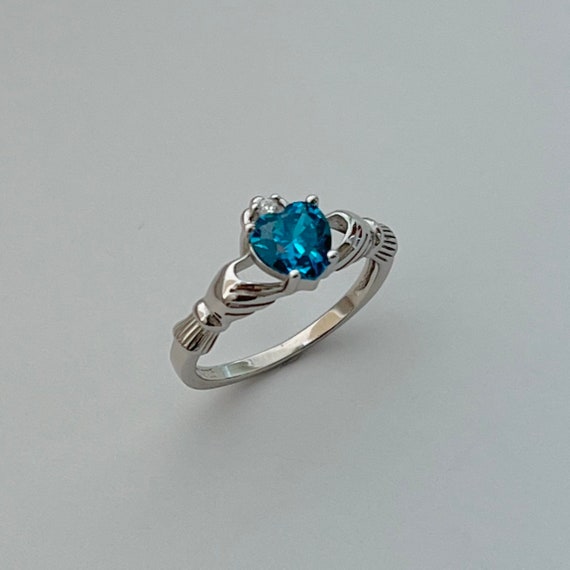 October Birthstone Claddagh Ring | Sterling – Gear Jewellers