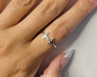 Anillo de plata de ley de Sagitario, anillo del zodiaco, anillo de astrología, anillo del horóscopo, anillo de plata de Sagitario, anillo del zodiaco de plata