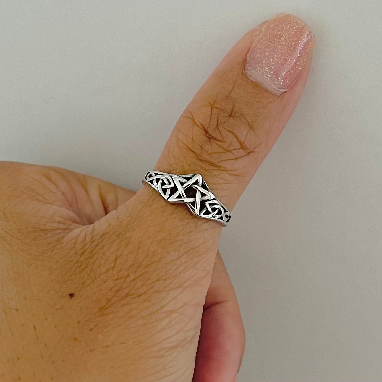 Celtic Pentagram Ring - Etsy