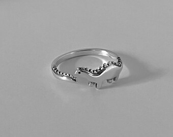 Dal 1960 Nel Cuore Dell'Argento...DINOSAURO TIRANNOSAURO H.6,5 - Foto 7