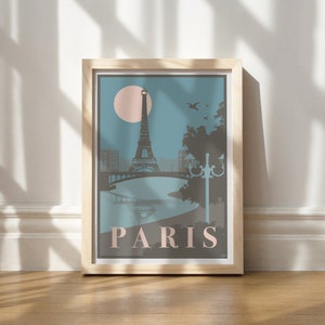 Paris Poster | Parisian Print | Europe Travel Poster | Designer Wall Art | Paris Architectural Print | Old Fashion Print | Retro Print
