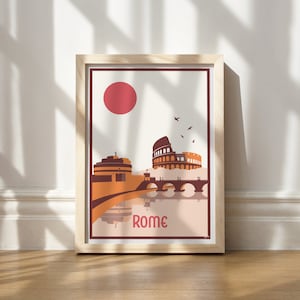 Rome Travel Poster | Travel Prints UK | Designed in the UK