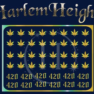 Marijuana set #3 Nail Stickers/Nail decals/Nail Art/Nail Vinyl/Vinyl Nail Decals /manicure/press on nails