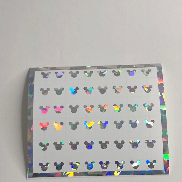 Mickey Nail Decals Etsy