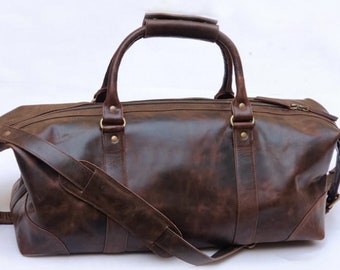 leather duffel bag men leather weekender bag HUSBAND gym gift for him weekend duffle holdall overnight bag holdall bag boyfriend husband son