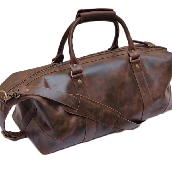 Leather Gym Bag Etsy