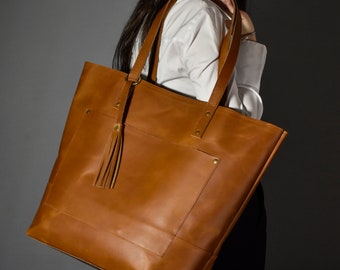 leather tote bag for woman leather purse work tote bag handmade large shopper tote lady BRIDESMAID shoulder bag teacher gift for her mothers