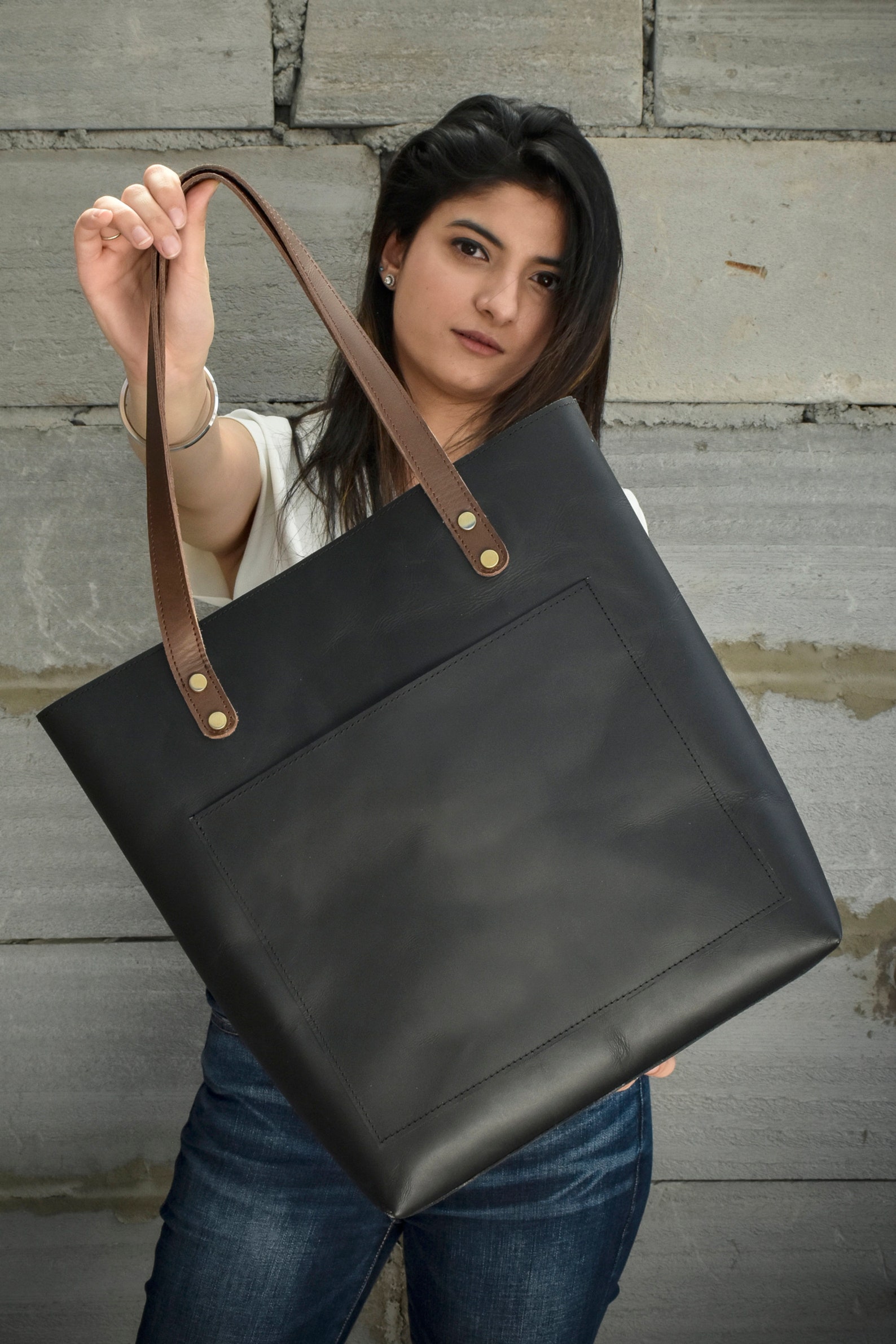 Leather Tote Bag Personalized Gift for Women Personalized Etsy Canada