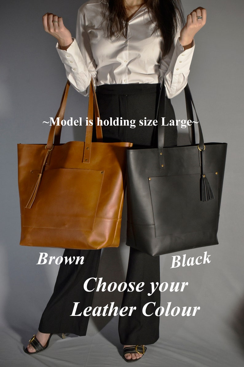 Leather Tote Bag For Women Zipper Black Leather Tote Bag Work Etsy leather-tote-bag-for-women-zipper-black-leather-tote-bag-work-etsy