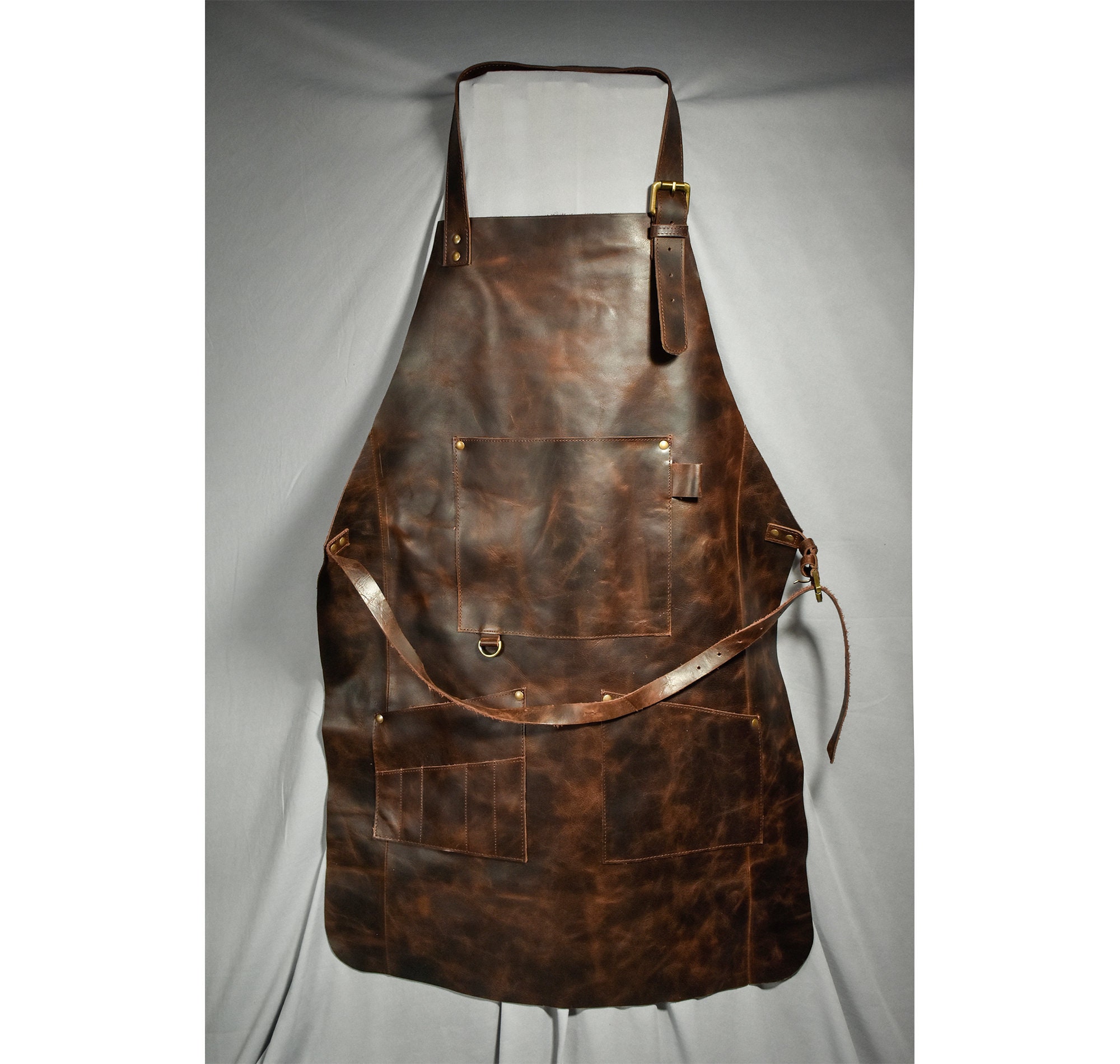 Leather apron men woodworking apron blacksmith apron leather Etsy