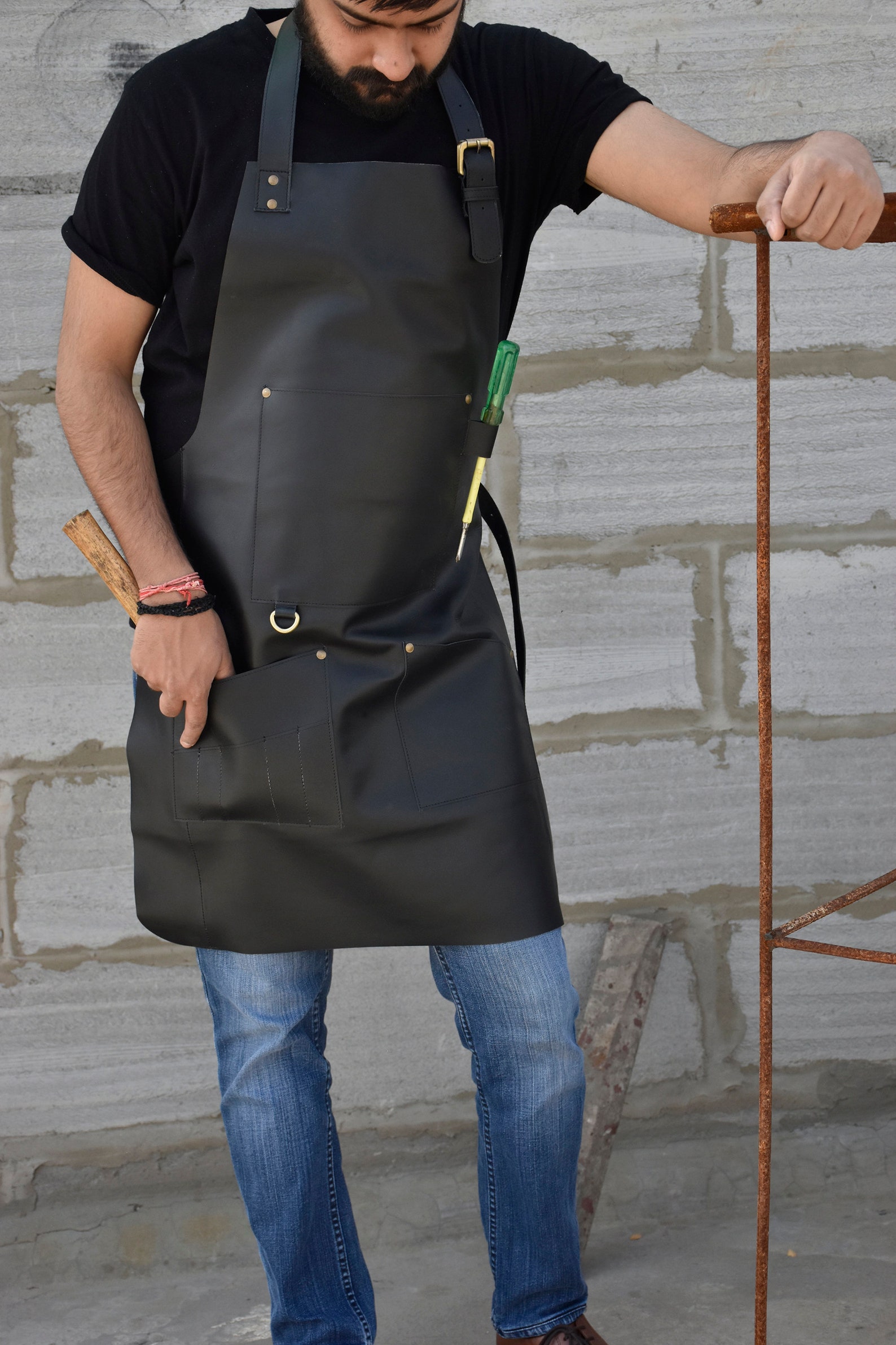 Leather apron for men personalized apron woodworking apron Etsy