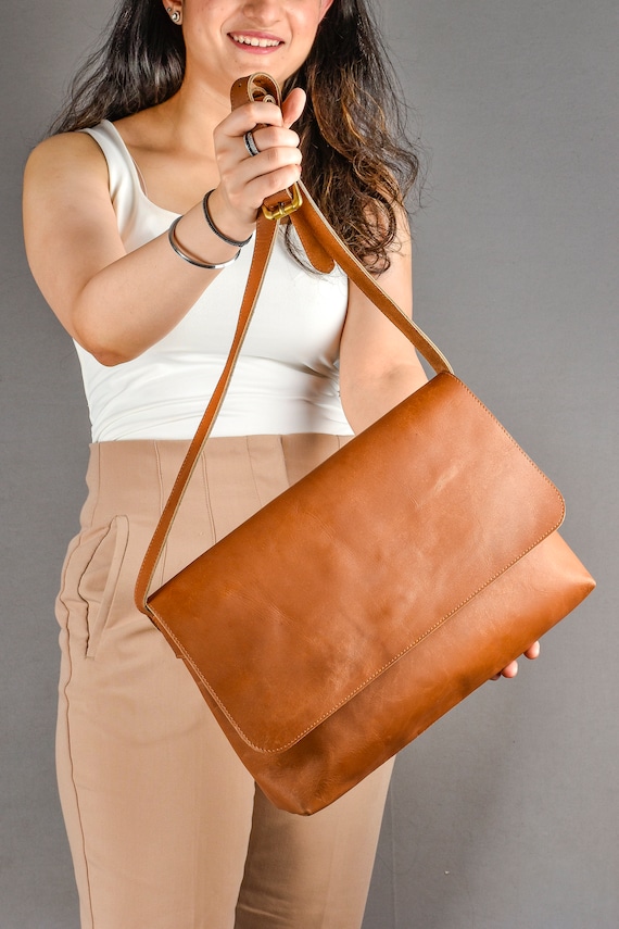 Crossbody Wallet - Brown fabric bag