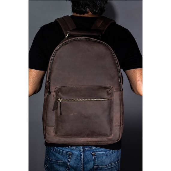 16 inch laptop leather backpack Buffalo for Men Inches dried or dried with a warm wind Leather Backpack 16-inch Cuyana