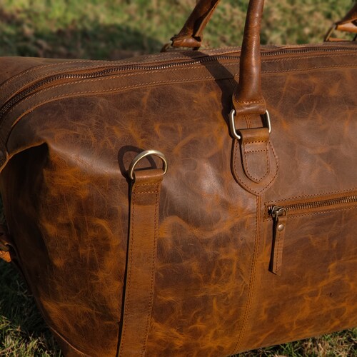 Leather duffel bag men leather weekender shops overnight bag leather gym bags holdall weekend bag travel bag for men vacation Christmas duffle bag