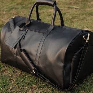 Leder Reisetasche Weekender Herren personalisiert Reisetasche Schuhfach Vollmaserleder Weekender Overnight Oversized Reisetasche Geschenk für ihn